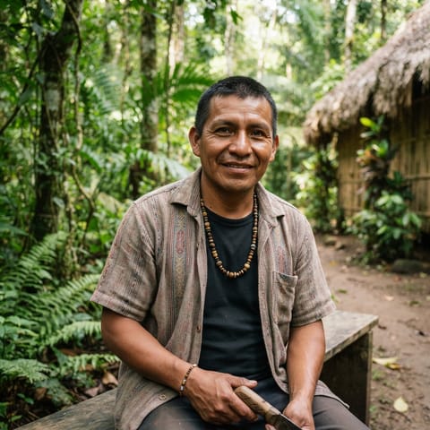 AI-generated illustration representing the Mayangna people