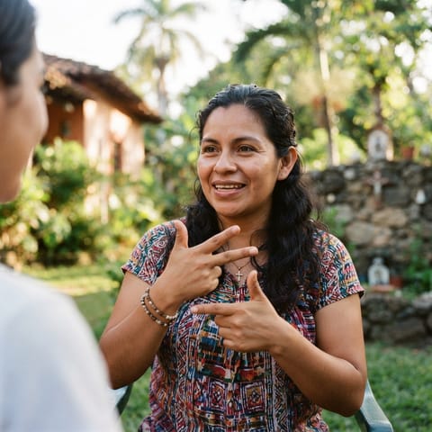 AI-generated illustration representing the Deaf Nicaraguans people