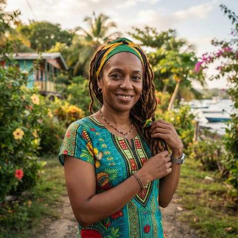 AI-generated illustration representing the Jamaicans people