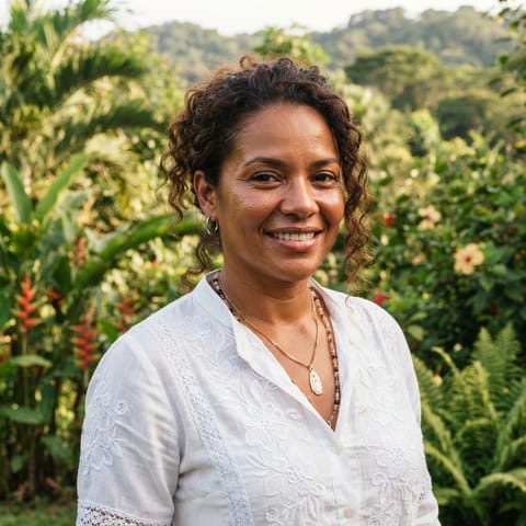 AI-generated illustration representing the Panamanian Mulatto people