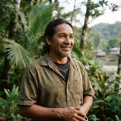 AI-generated illustration representing the Teribe people