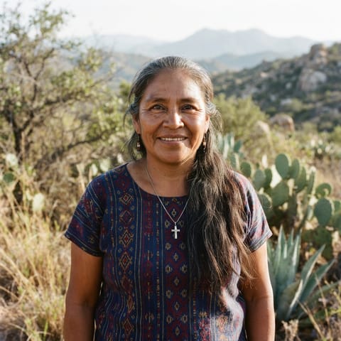 Ilustración generada por IA que representa al pueblo Paipai