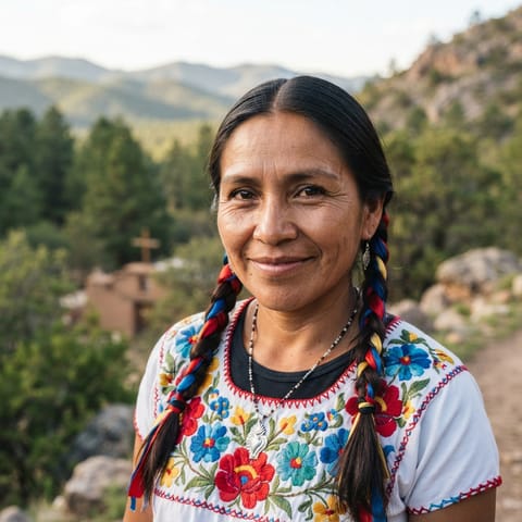 AI-generated illustration representing the Northern Tepehuan people