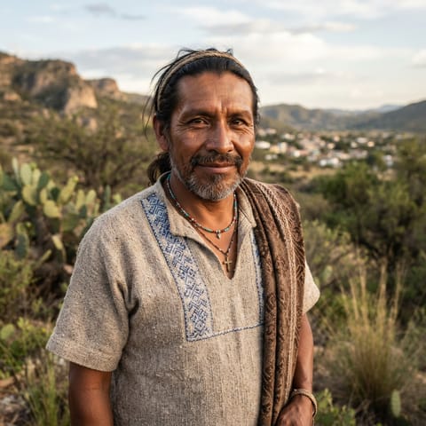 AI-generated illustration representing the Chichimeca-Jonaz people