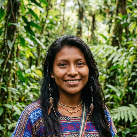 AI-generated illustration representing the Bribri people