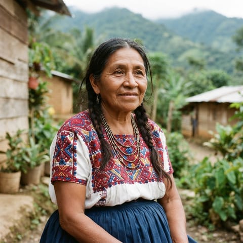 AI-generated illustration representing the Tolupan people