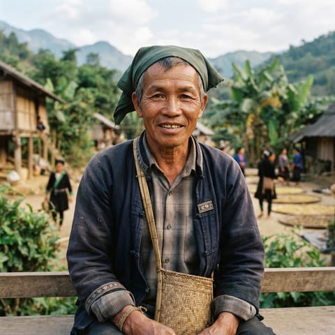 AI-generated illustration representing the Puoc people