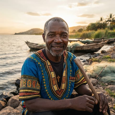 AI-generated illustration representing the Suba people