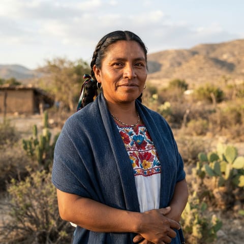 AI-generated illustration representing the Chazumba Mixtec people
