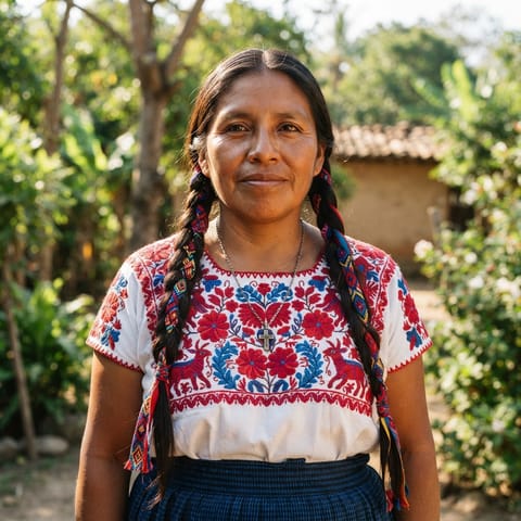 AI-generated illustration representing the Pinotepa Nacional Mixtec people
