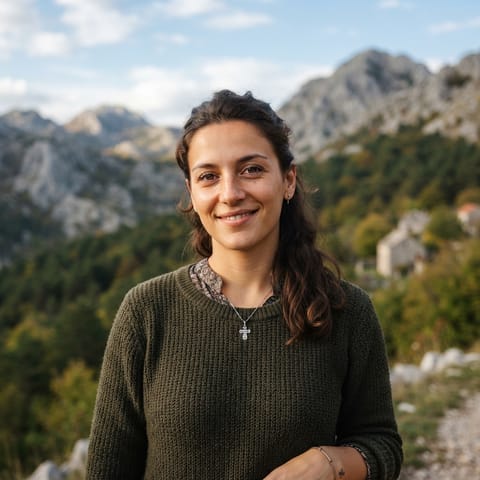 Illustration générée par IA représentant le peuple Montenegrins