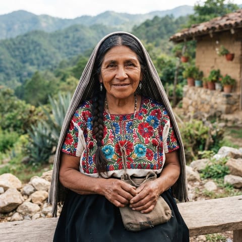 AI-generated illustration representing the Highland Oaxaca Chontal people