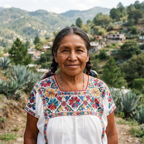 AI-generated illustration representing the Cuicatec people