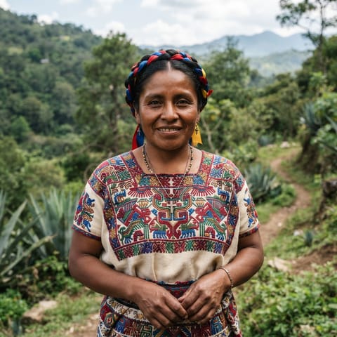 AI-generated illustration representing the Ayutla Mixtec people
