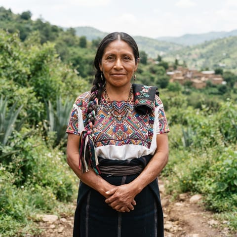 AI-generated illustration representing the Southeastern Guerrero Mixtec people