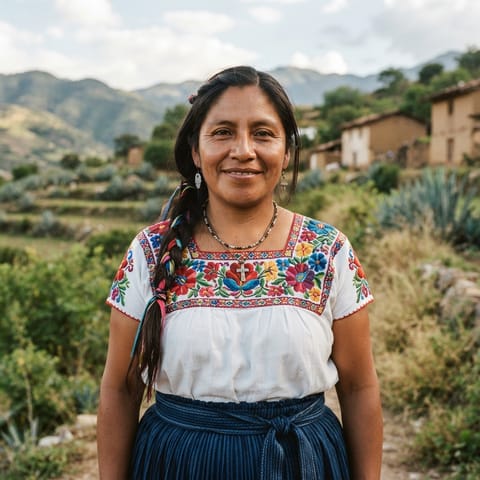 AI-generated illustration representing the Southwestern Tlaxiaco Mixtec people