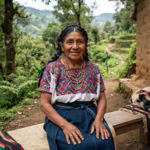 Illustration générée par IA représentant le peuple Huitepec Mixtec
