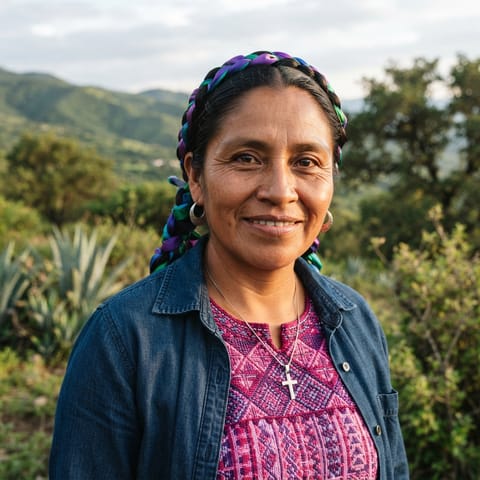 AI-generated illustration representing the Southern Tlaxiaco Mixtec people