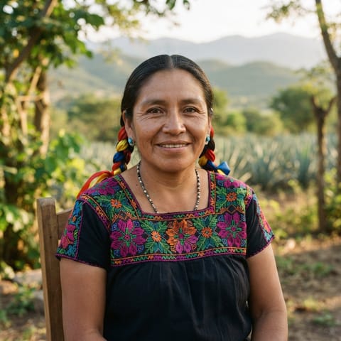 Illustration générée par IA représentant le peuple Ayoquesco Zapotec