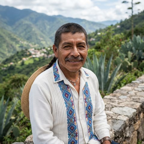 AI-generated illustration representing the San Pedro Quiatoni Zapotec people