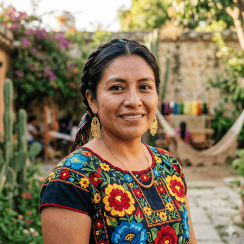 AI-generated illustration representing the Isthmus Zapotec people