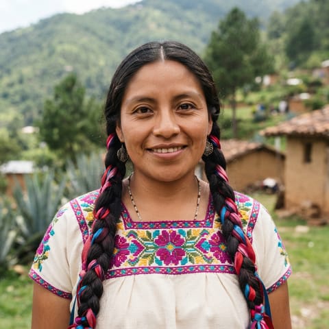 AI-generated illustration representing the Asuncion Mixtepec Zapotec people