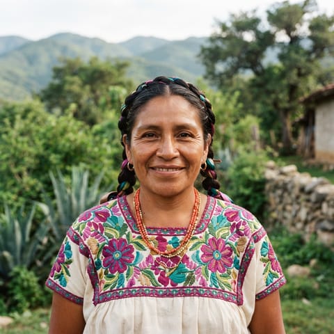 AI-generated illustration representing the Quiavicuzas Zapotec people