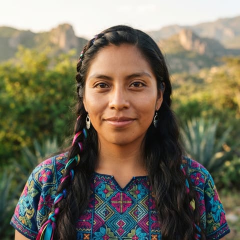 Illustration générée par IA représentant le peuple Lachiguiri Zapotec