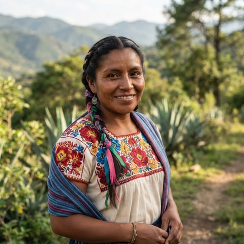 Illustration générée par IA représentant le peuple Yautepec Zapotec