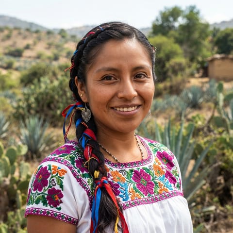 AI-generated illustration representing the Tlacolula Valley Zapotec people