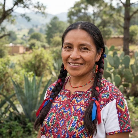 Illustration générée par IA représentant le peuple Tilquiapan Zapotec