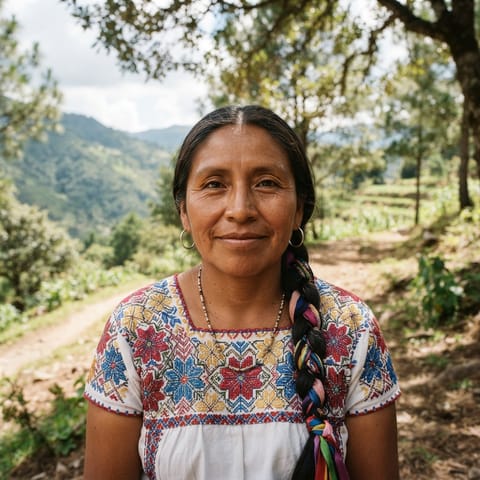 Ilustración generada por IA que representa al pueblo Southern Rincon Zapotec