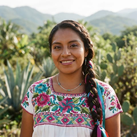 AI-generated illustration representing the Zaachila-Yatzechi Zapotec people