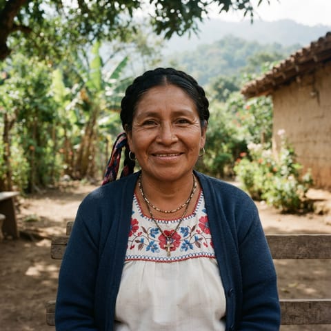 Illustration générée par IA représentant le peuple Coatepec Nahuatl