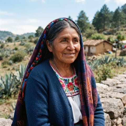 Ilustración generada por IA que representa al pueblo Matlatzinca