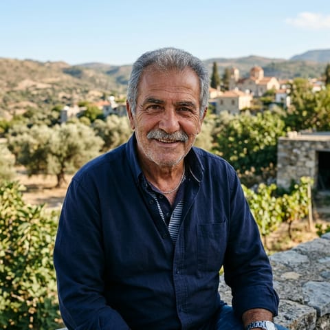 AI-generated illustration representing the Greek Cypriots people