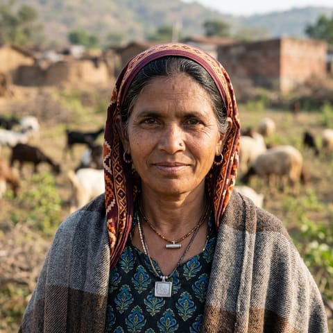 AI-generated illustration representing the Gadaria (Chhattisgarhi) people