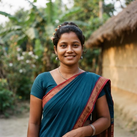 AI-generated illustration representing the Rajbanshi people