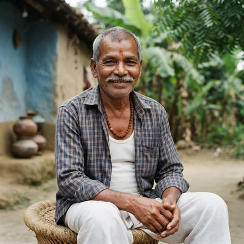 AI-generated illustration representing the Bagdi people