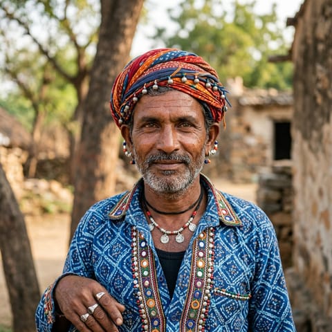 AI-generated illustration representing the Banjara (Telugu) people