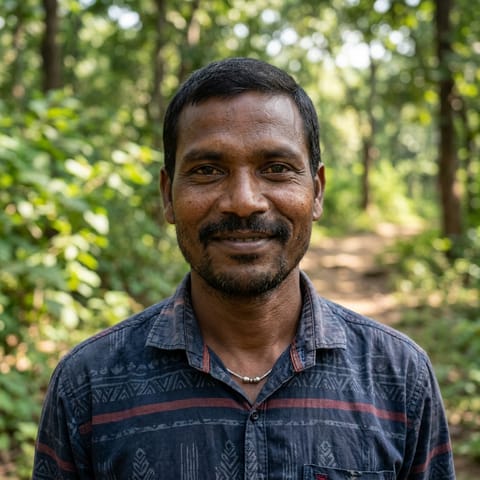 AI-generated illustration representing the Oraon people