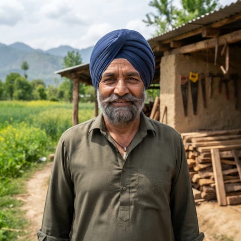 AI-generated illustration representing the Tarkhan people