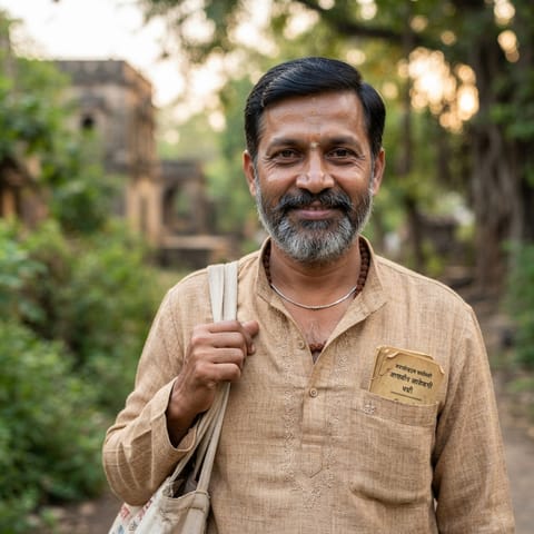 AI-generated illustration representing the Bhat (Marathi) people