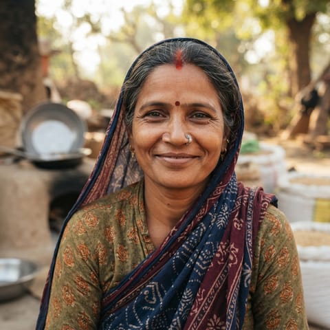 AI-generated illustration representing the Bharbhunja people