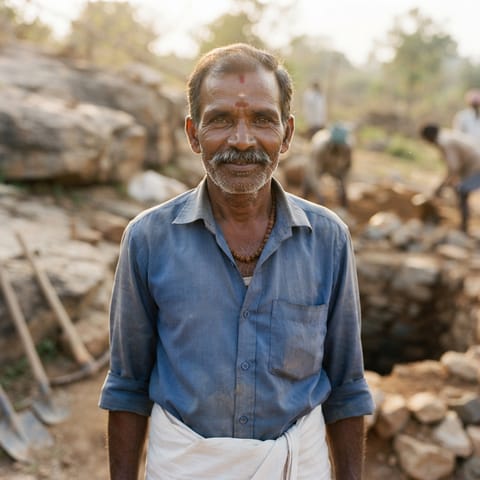 AI-generated illustration representing the Bhovi people