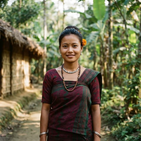 AI-generated illustration representing the Tipera people