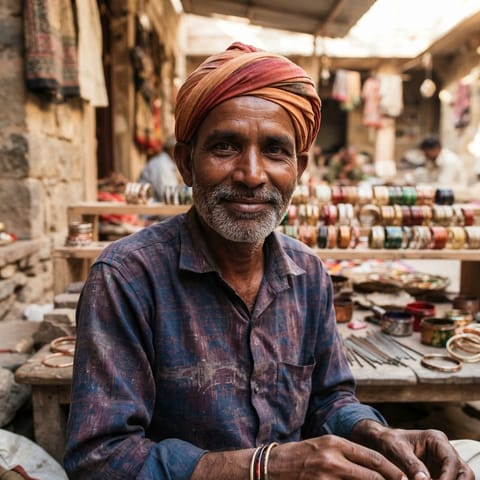 AI-generated illustration representing the Manihar people