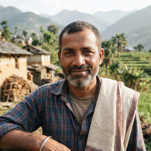 AI-generated illustration representing the Megh people