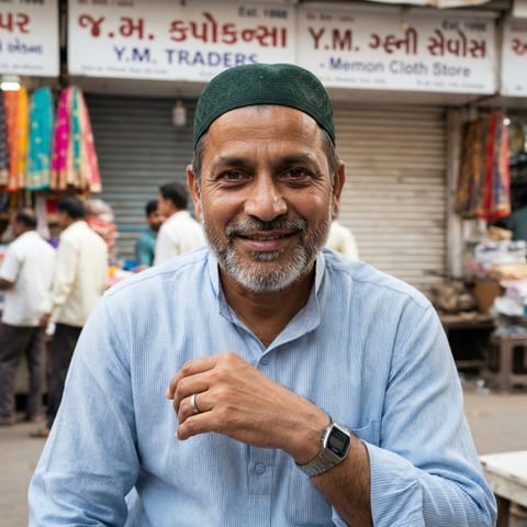 AI-generated illustration representing the Memon people