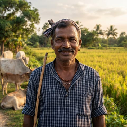 AI-generated illustration representing the Gauda people